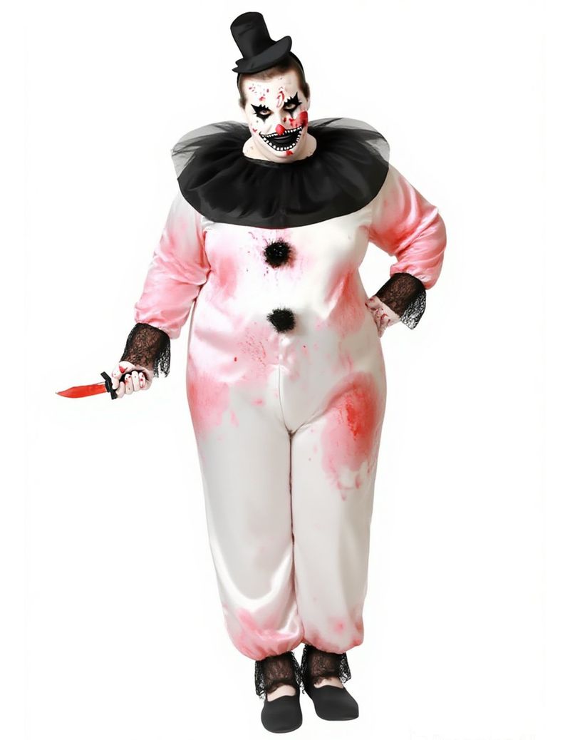 Pierrot Killer Clown für Herren plus size - male