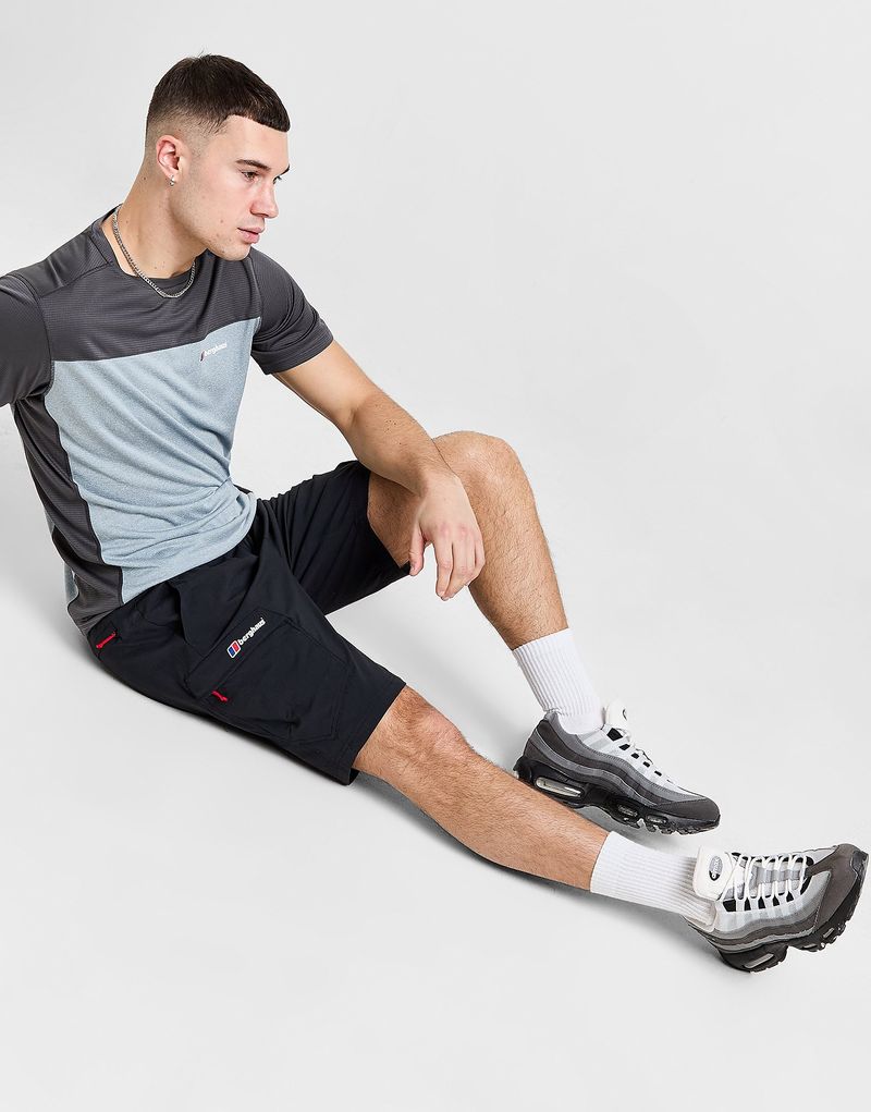 Mens Pantaloncino Cargo Theran - Nero, nero nero Uomo taglia XL