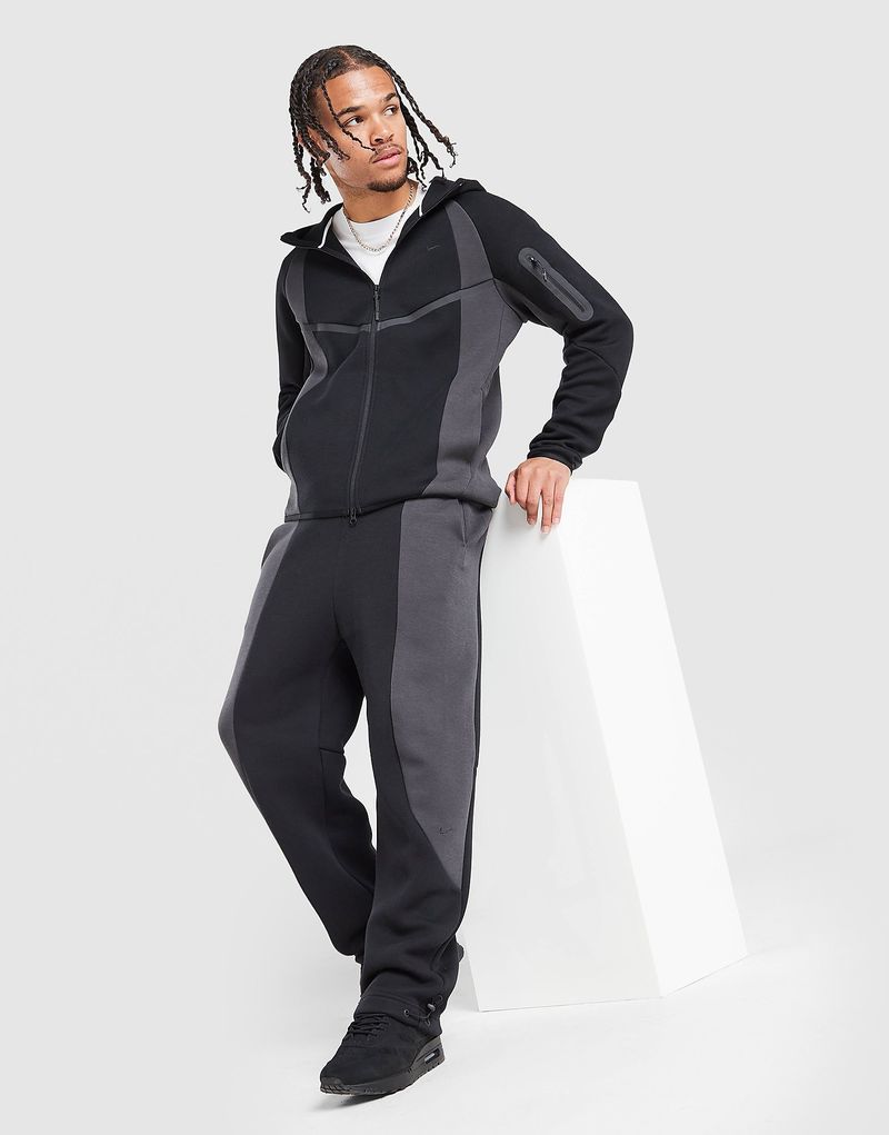 Mens Pantaloni della tuta Fleece Tech Pro - Nero, nero nero Uomo taglia L