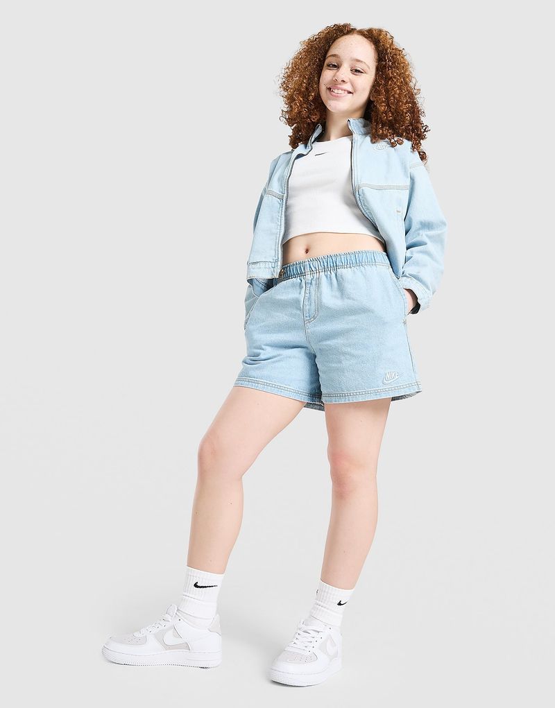 Girls' Denim Shorts Junior, Blau - unisex - Size: 8-10Y