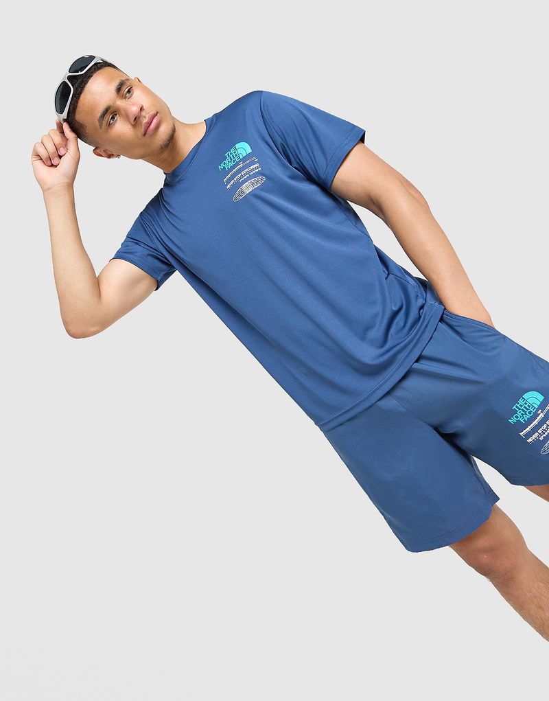 Mens Maglia Performance Graphic - Blu, blu blu Uomo taglia XL