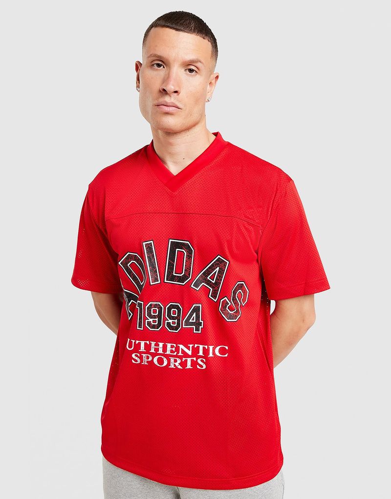 Mesh Varsity Jersey - Herren, Rot - male - Size: M