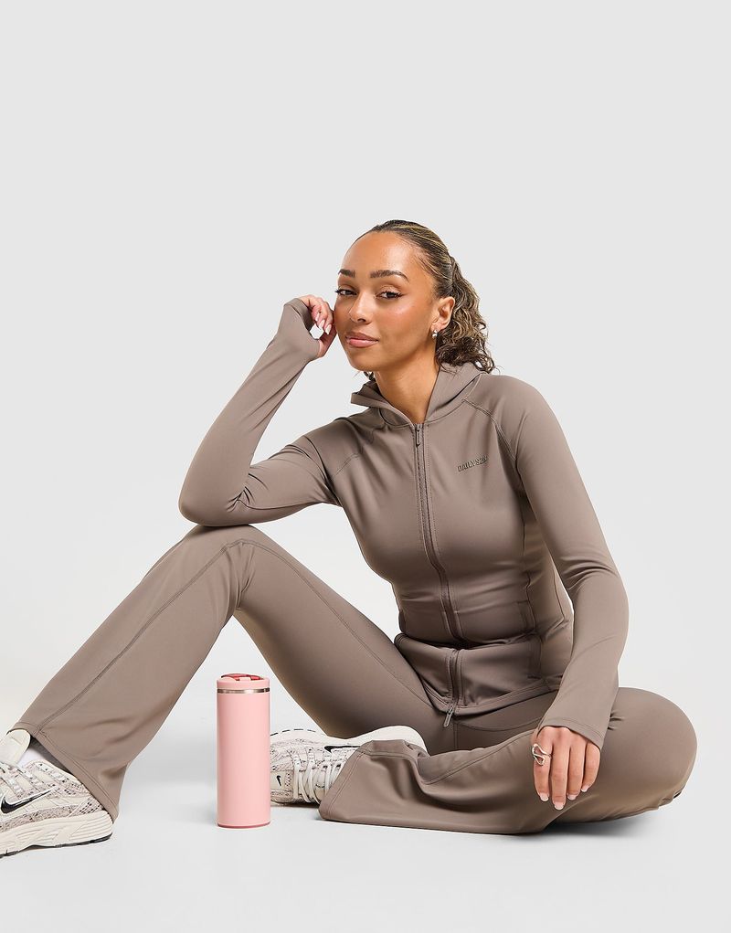 Sculpt Full Zip Hoodie - Damen, Braun - female - Size: L