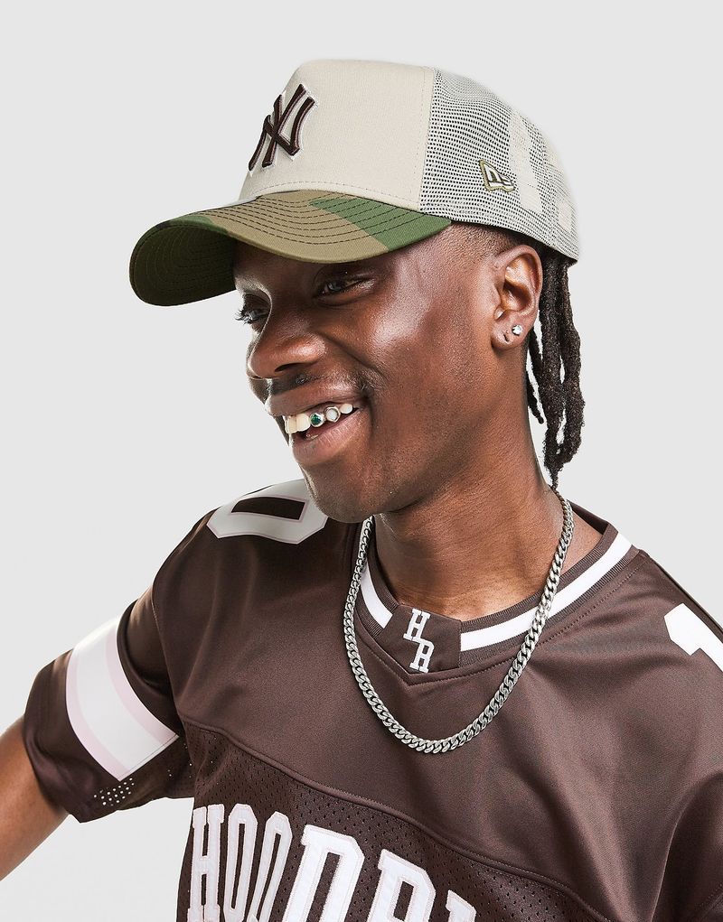 MLB New York Yankees Trucker Cap - Damen, Beige - female - Size: One Size