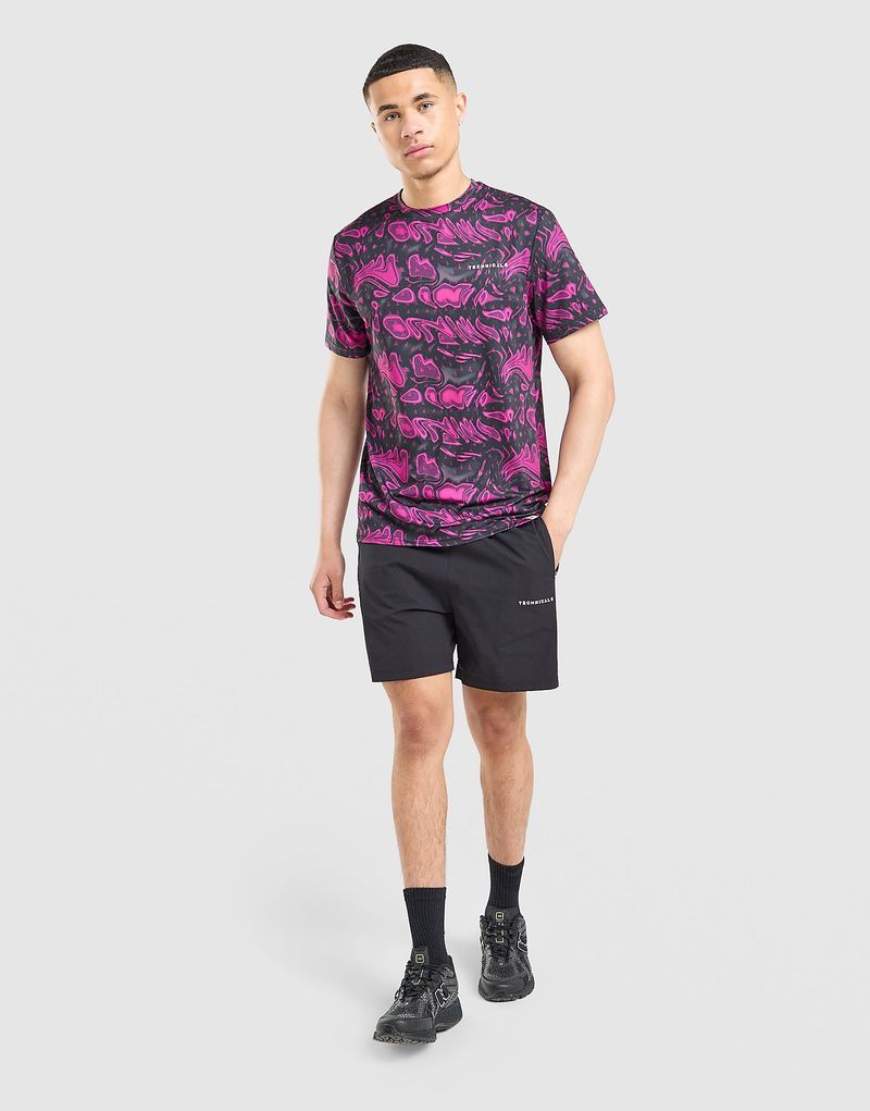 Mens Fells Poly T-Shirt - Nero, nero nero Uomo taglia M