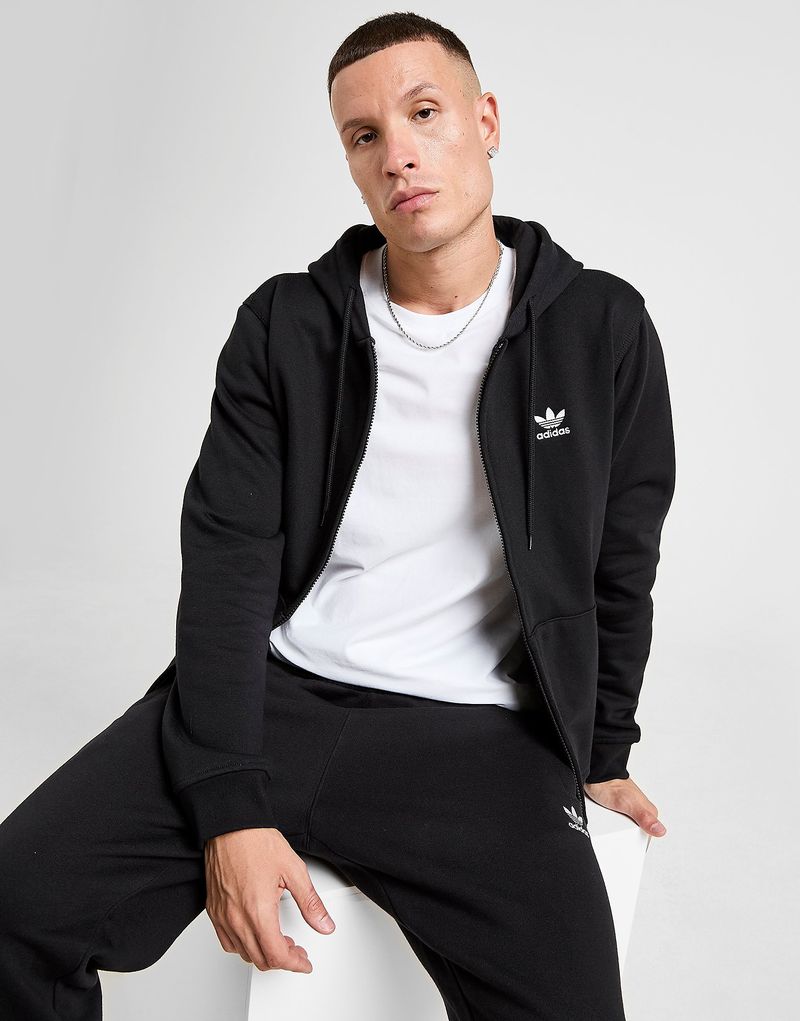 Trefoil Essentials Kapuzenjacke - Herren, Schwarz - male - Size: S