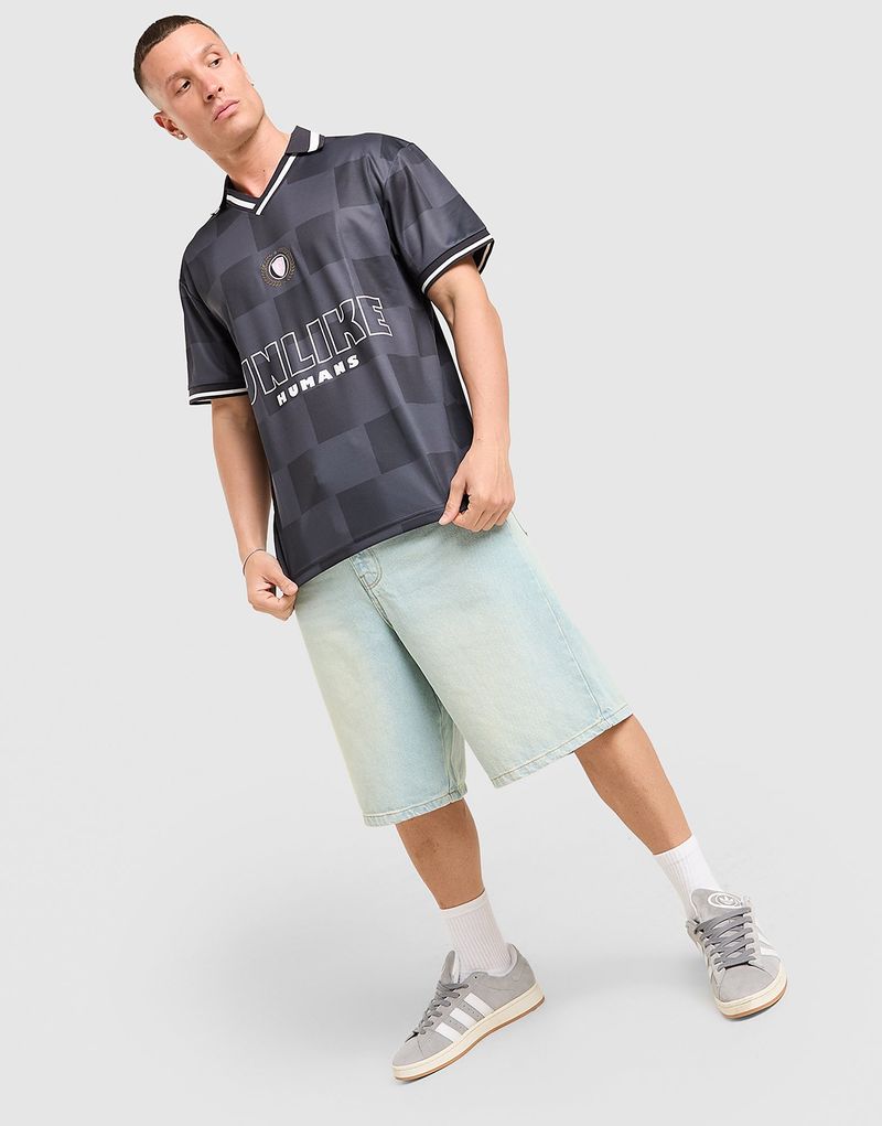 Mens Devlin Football T-Shirt - Nero, nero nero Uomo taglia L