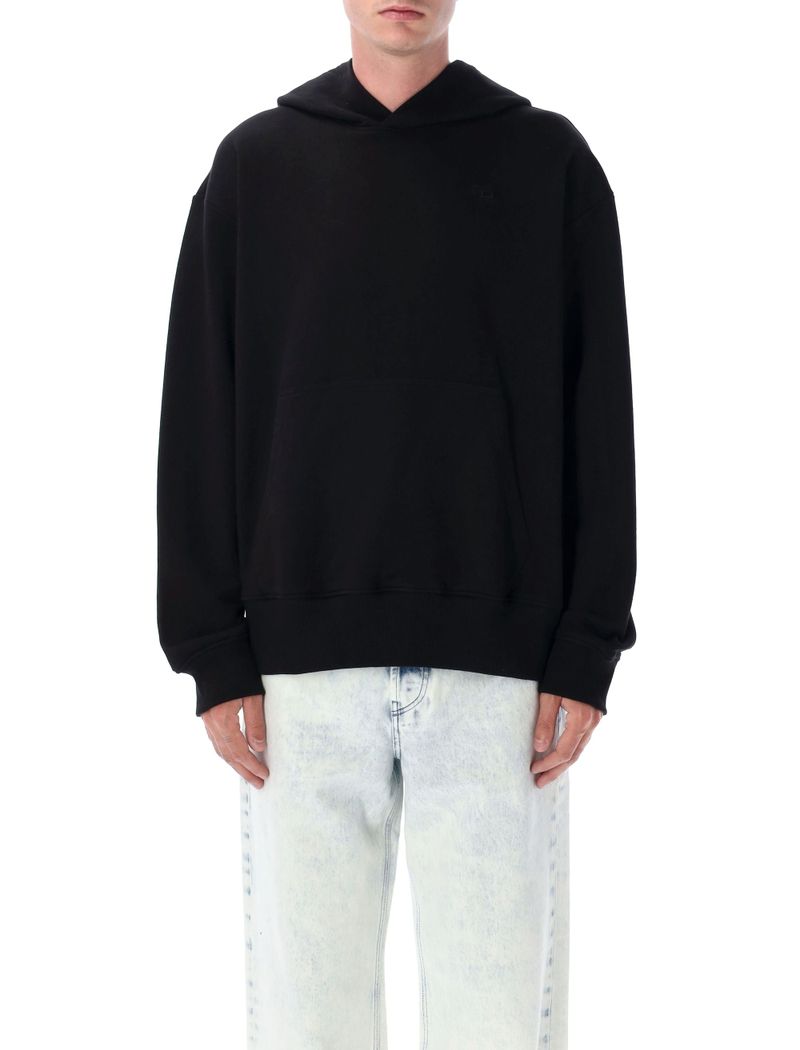 Men's Oversized Hoodie with Embroidered Details - Regular Fit
