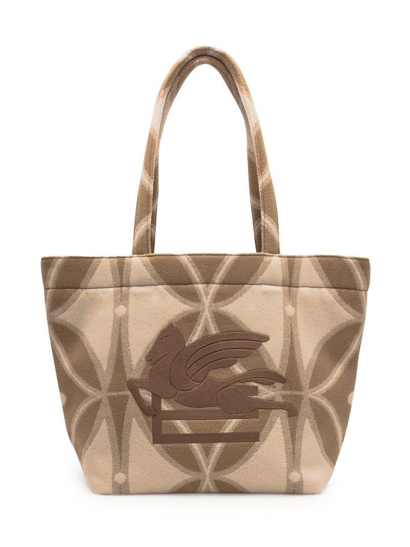 Stylish Shopping Tote with Logo - Large Size