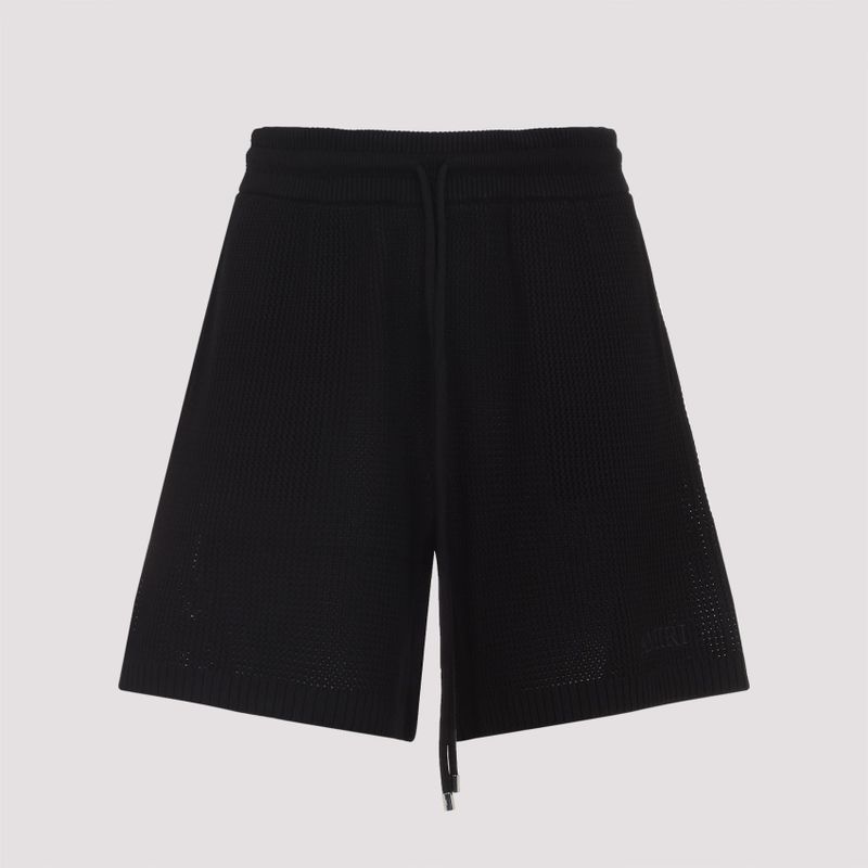 Amiri Cotton Crochet Mesh Short