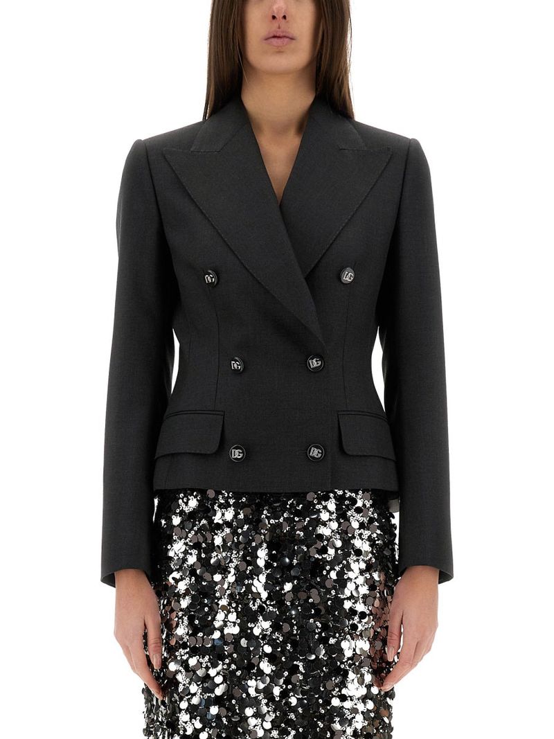 Double-breasted Dolce Jacket with DG-branded Buttons