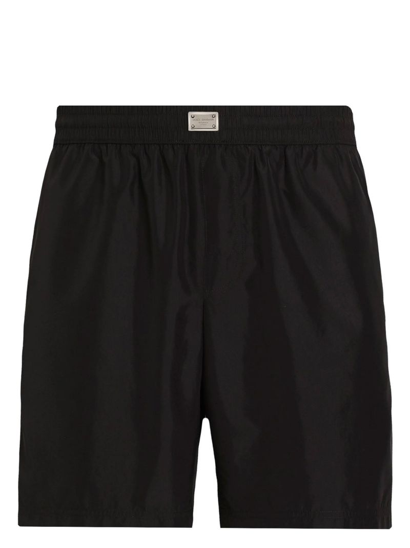 Medium-Sized Lightweight Swim Trunks with Logo