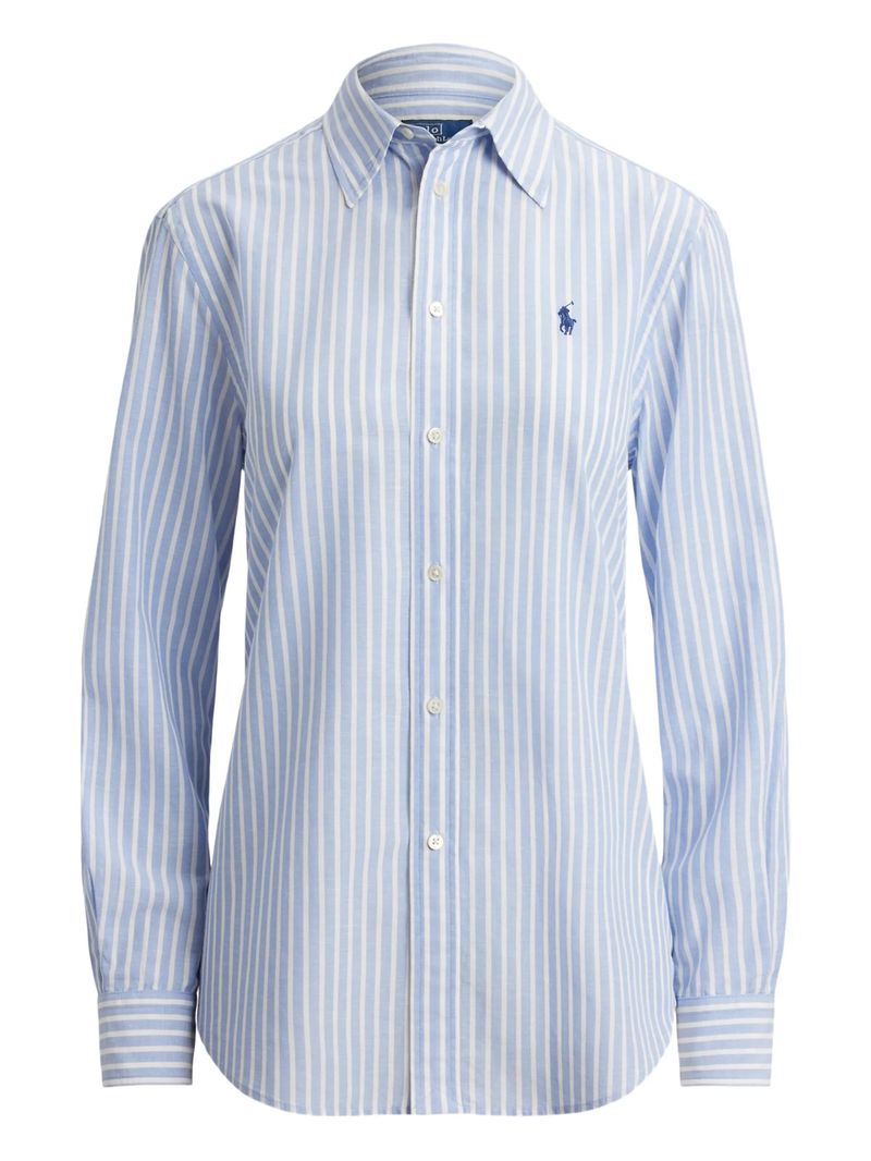 Classic Pointed Collar Long Sleeve Shirt - Size S