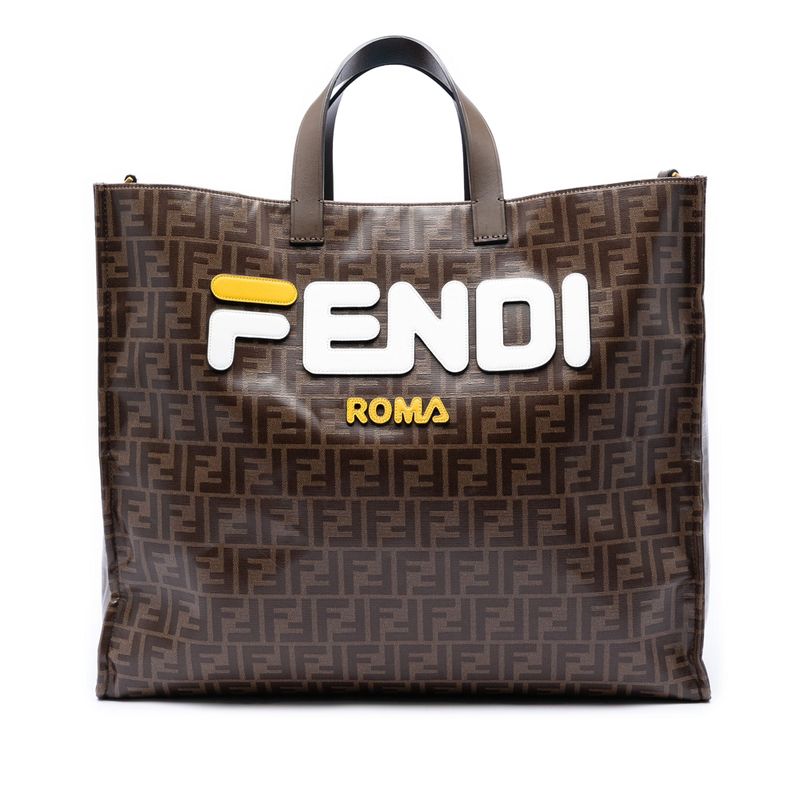 Fila Zucca Coated Canvas Logo Mania Shopper Tote
