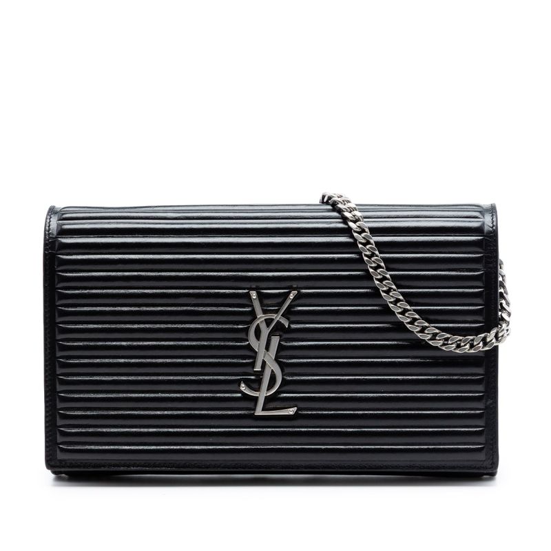 Medium Horizontal Quilted Calfskin Monogram Kate Crossbody