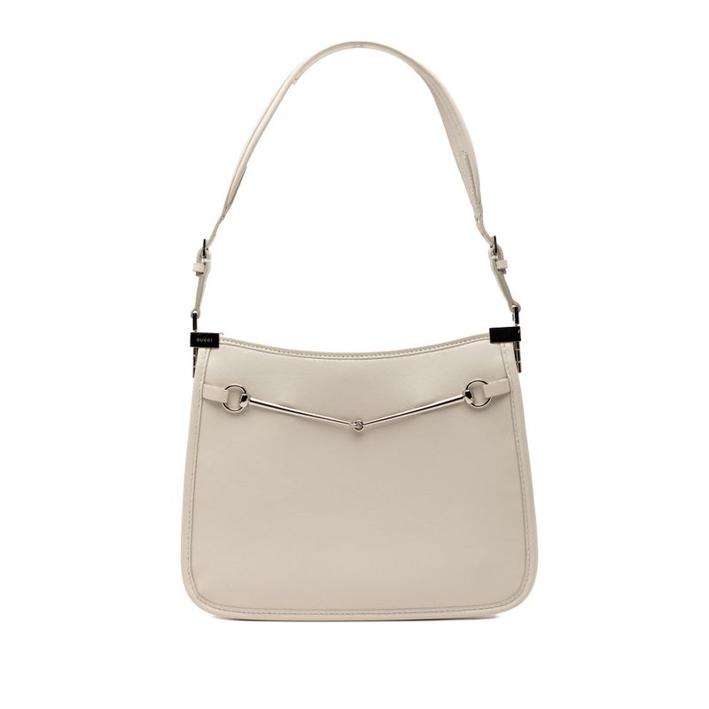 Small Calfskin Slim Horsebit Shoulder Bag