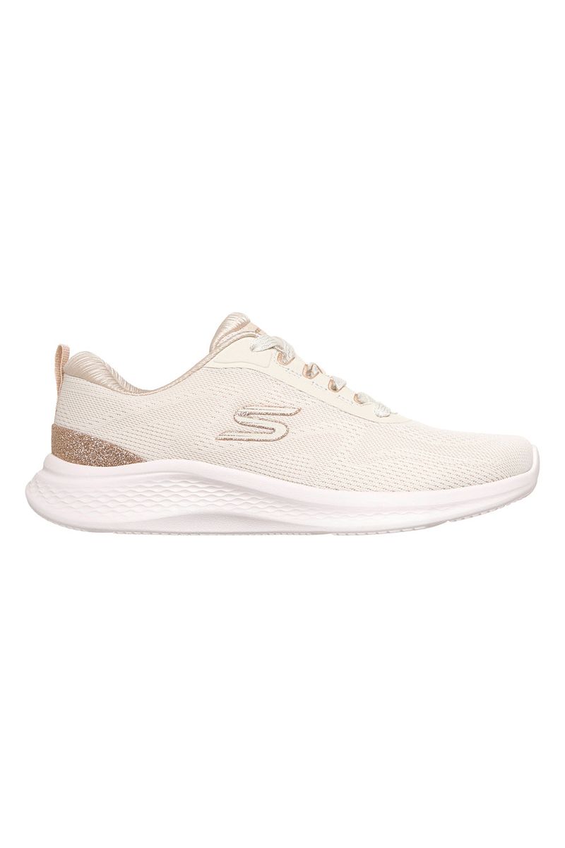 Sneakers beige con dettagli oro e Memory Foam Skech-Lite Pro 2.0 Brilliant Shimmer 41