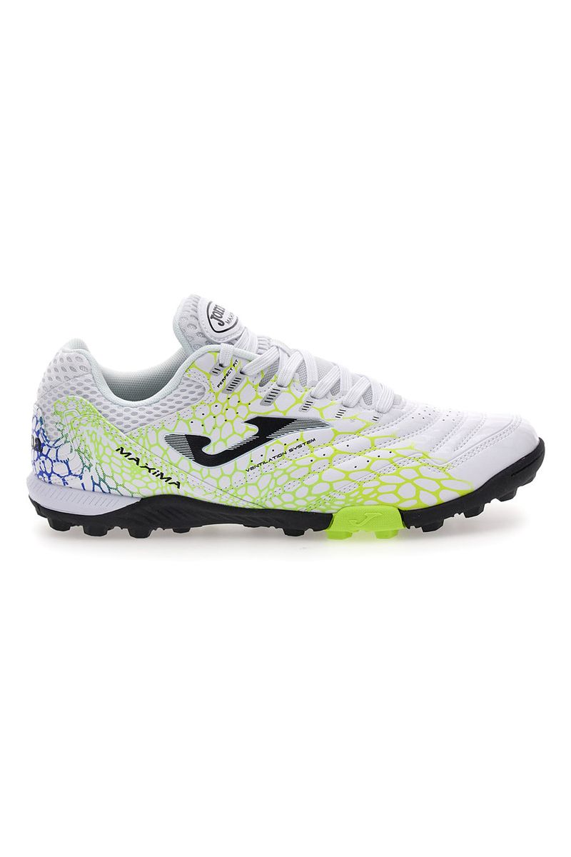 Scarpe da calcetto bianche con dettagli lime Maxima 2532 44
