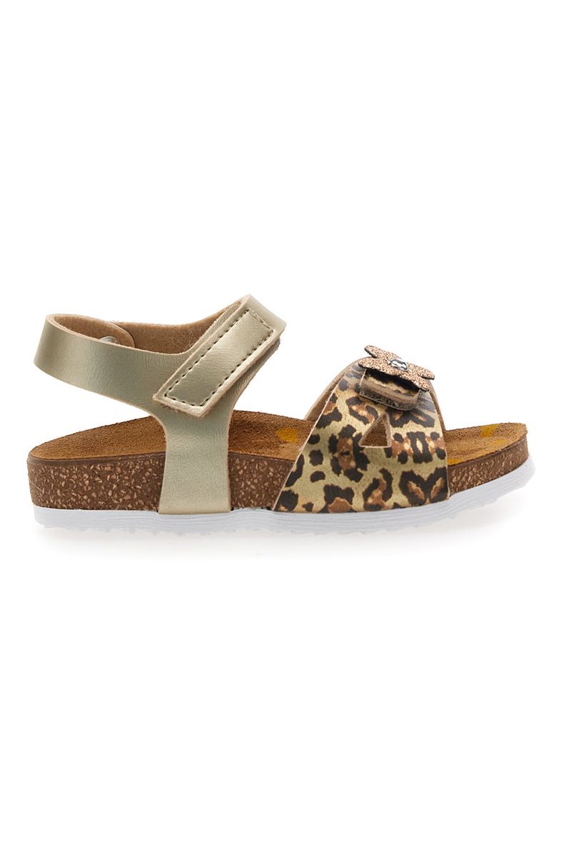 Sandali oro con fiore glitter 257A745SR 27