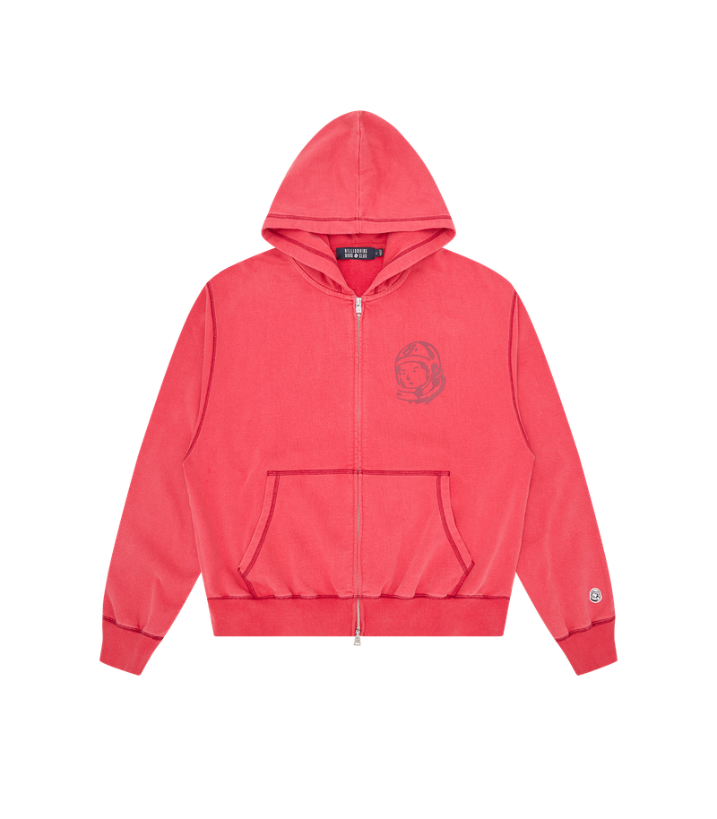 Oversized College Zip Through Hood