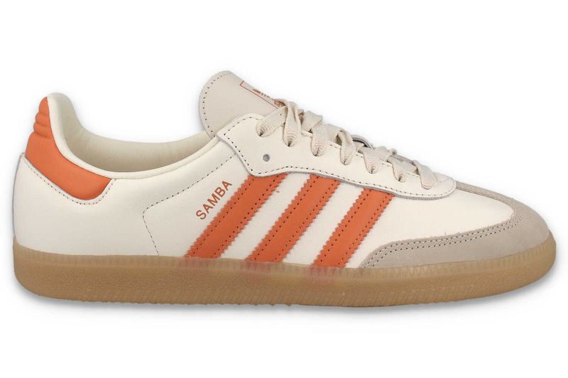 Samba OG - Sneaker - weiß orange - Herren - Size: 39 1/3