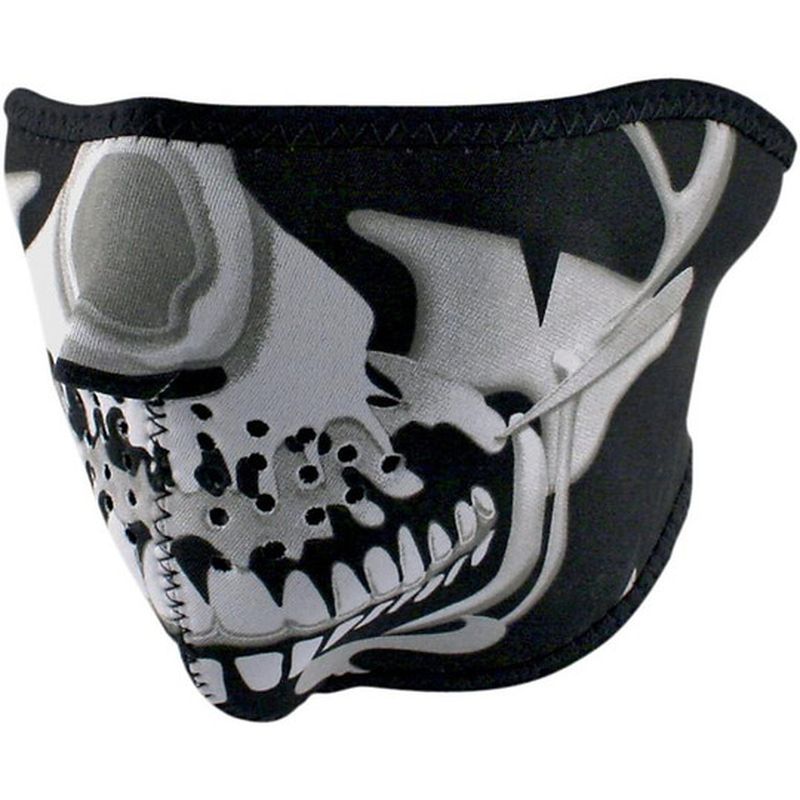 Collare Maschera Moto Half Face Mask Teschio Cro taglia un