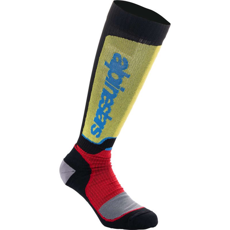 Calze Moto Cross Enduro MX PLUS Nero Rosso Blu taglia S