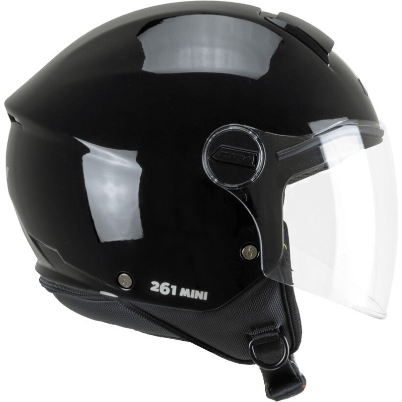 Casco Moto Bambino Jet 261A MINI MONO Nero taglia M