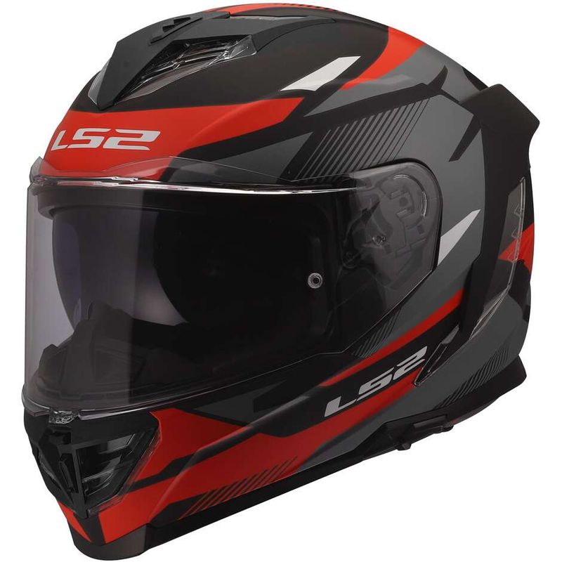 Casco Moto Integrale FF818 STORM III KOMAI Nero Rosso taglia XXS
