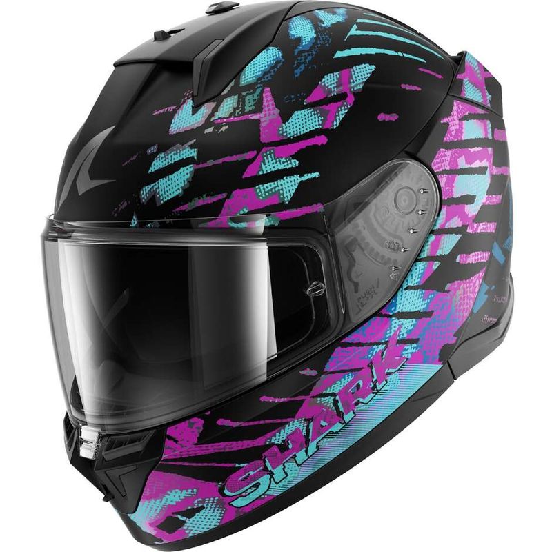 Casco Moto Integrale D-SKWAL 3 REPTAIA Mat Nero Camele taglia L