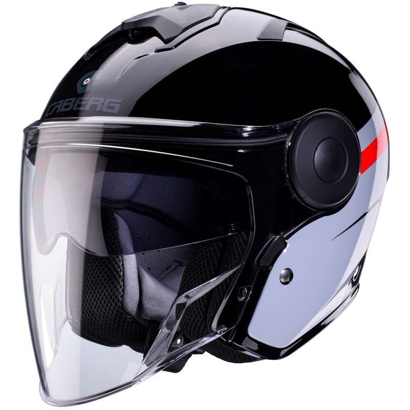 Casco Moto Jet SOHO ZEPHYR Nero Grigio Rosso taglia 2XL
