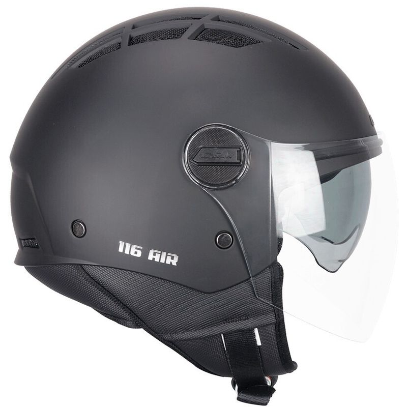 Casco Moto Jet 116A AIR MONO Nero opaco taglia L