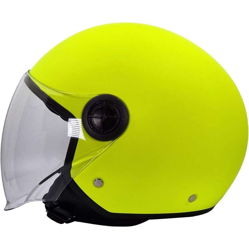 Casco Moto Jet 832 Minimal Giallo Opaco taglia 2XL