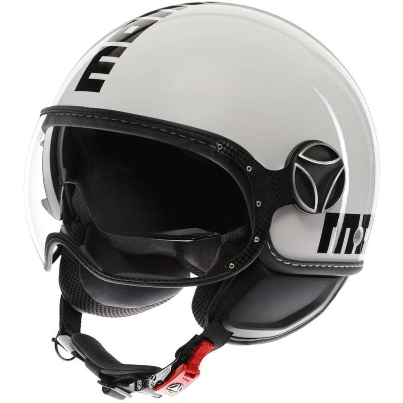 Casco Moto Jet FGTR EVO Mono Bianco Quarzo Nero taglia S
