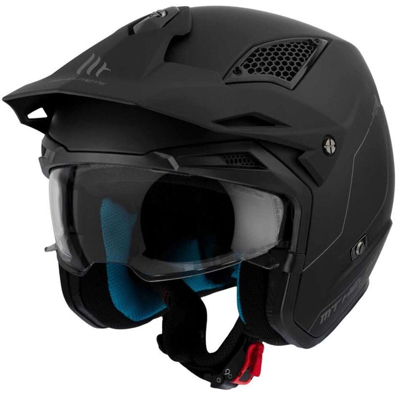 Casco Moto Jet DISTRICT SV S PURE A1 Nero Opaco taglia M