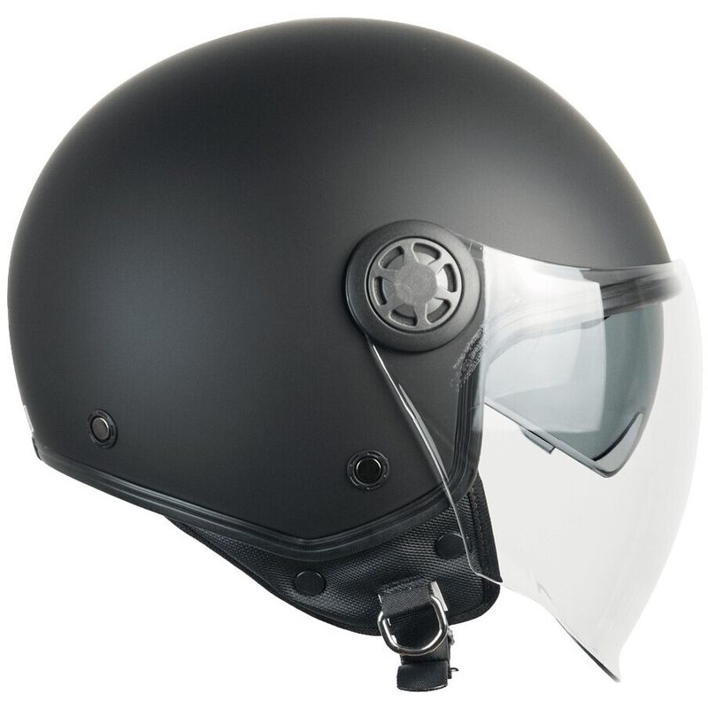 Casco Moto Jet 1SHA ZEN MONO Nero opaco taglia 2XL