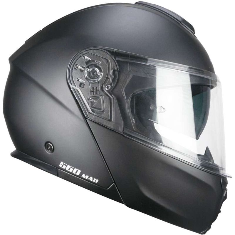 Casco Moto Modulare 560A MAD MONO Nero opaco taglia L