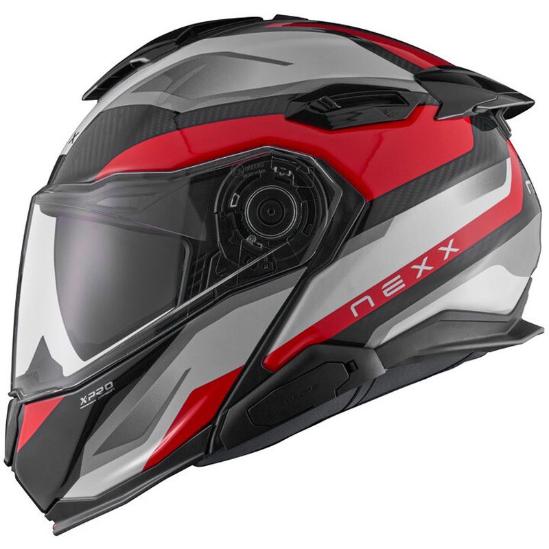 Casco Moto Modulare X.Lifetour Mile Bianco Rosso taglia S