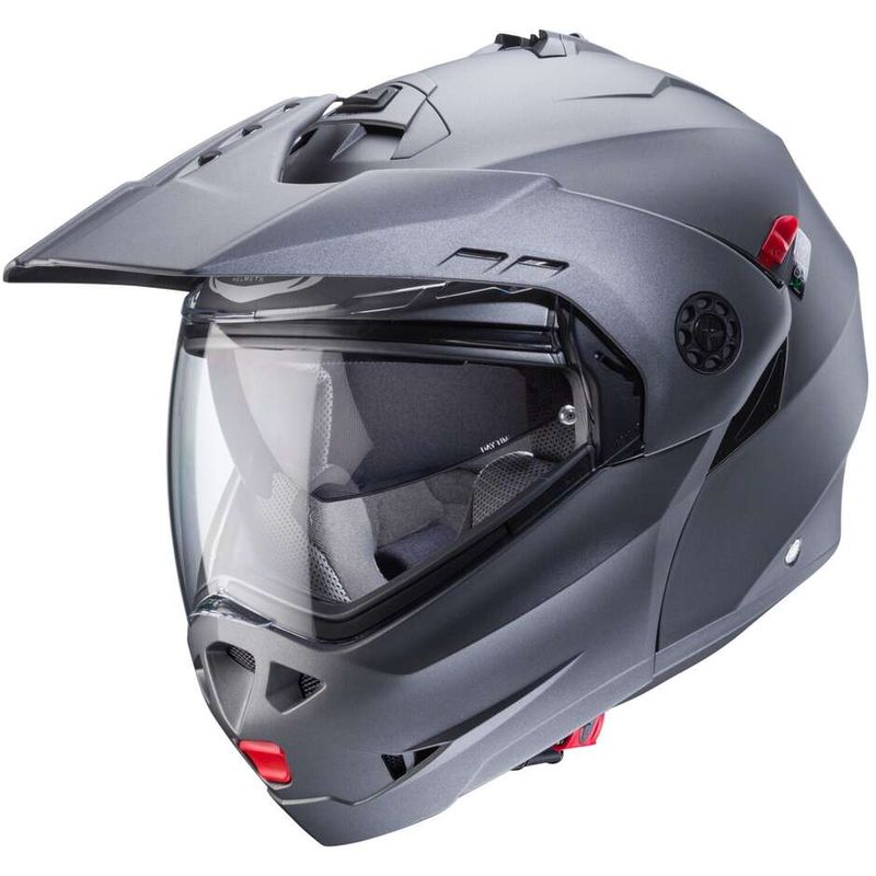 Casco Moto Modulare Omologato P/J TOURMAX X Grigio Op taglia S