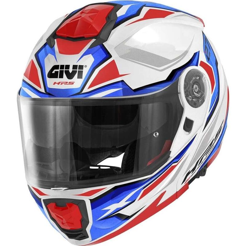 Casco Moto Modulare P/J X.27 SECTOR Bianco Blu Rosso taglia M
