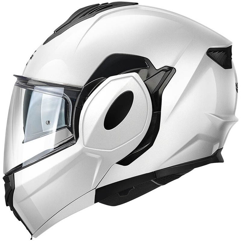 Casco Moto Modulare P/J KV55 Bianco Lucido taglia XL