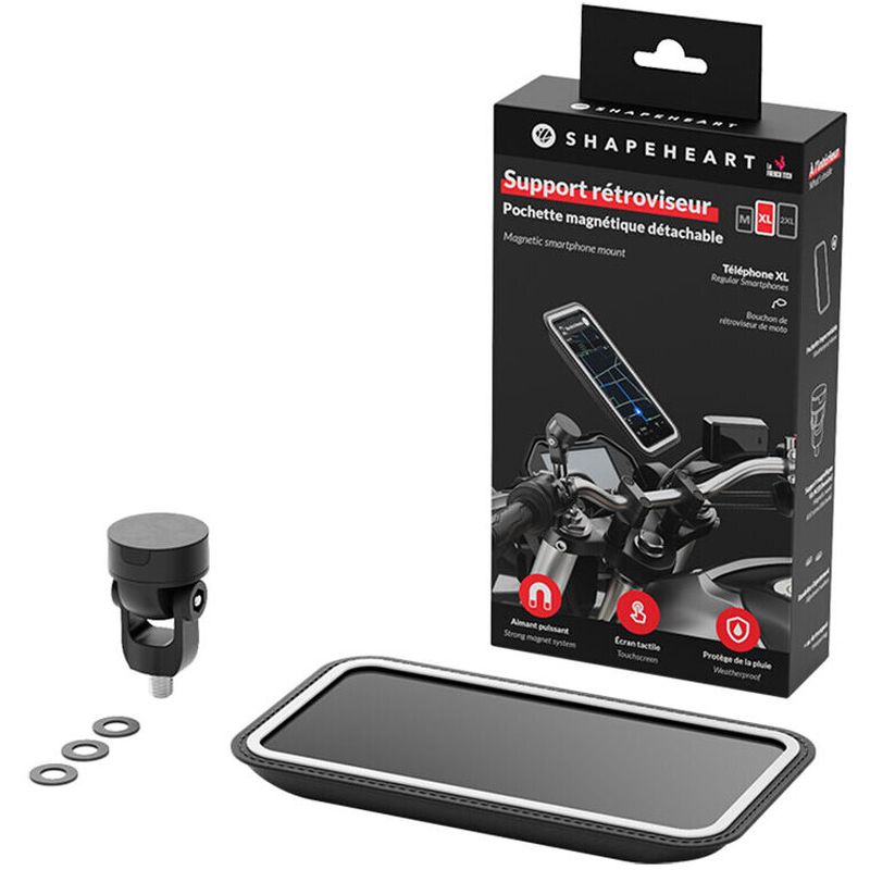 Custodia Magnetica per Smartphone e Porta Specchietto Shapeh taglia M