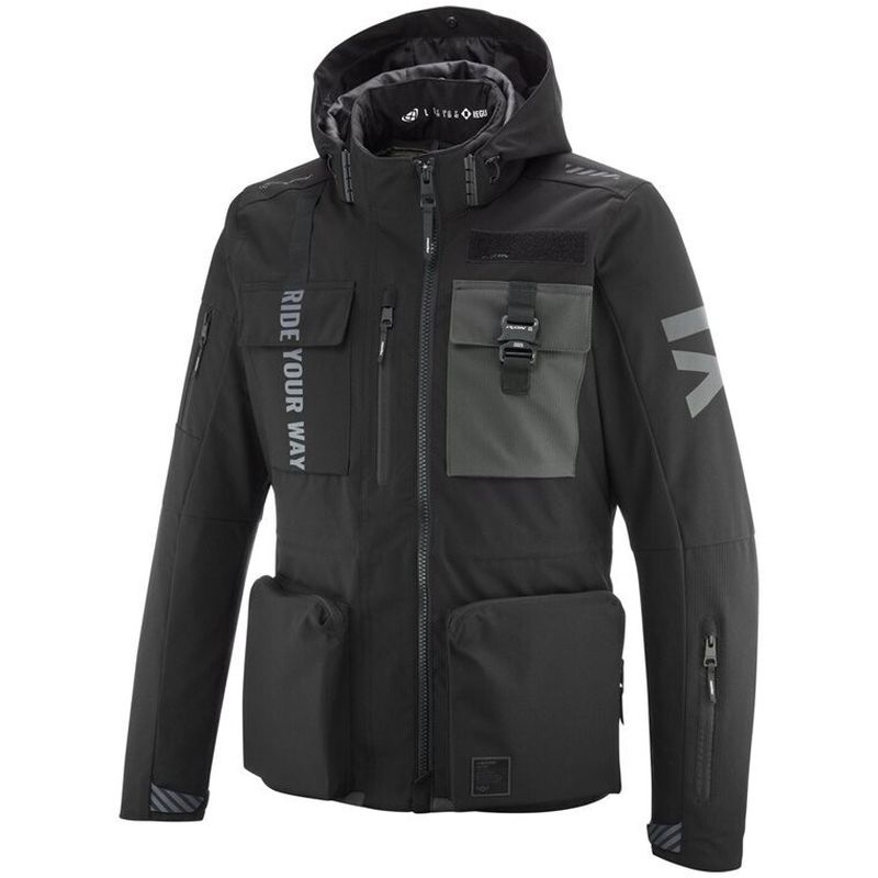 Giubbotto Moto DARKRISE Nero Antracite taglia 3XL