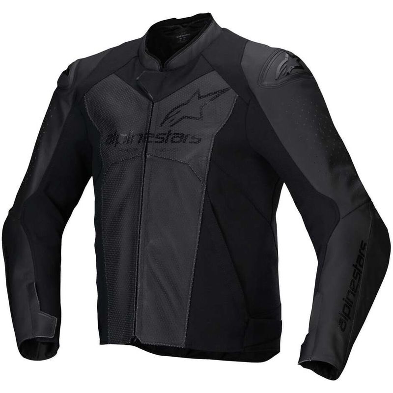 Giubbotto Moto Pelle FASTER V3 AIRFLOW Nero Nero taglia 58