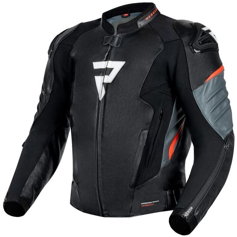 Giubbotto Moto Touring VELOCE Nero Rosso Fluo taglia 46