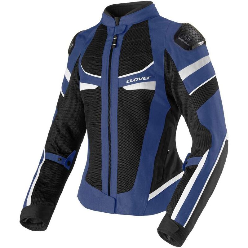 Giacca Moto Donna RAINJET 3 LADY WP Blu Nero Bianco taglia M