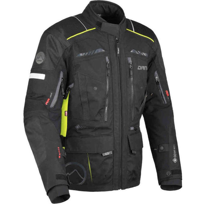 Giacca Moto Tecnica Hornum Gore-Tex Nero Giallo taglia M