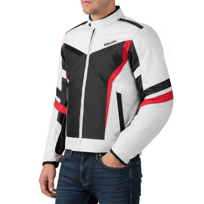 Giacca Moto Tecnico VEGA Grigio Ghiaccio taglia S