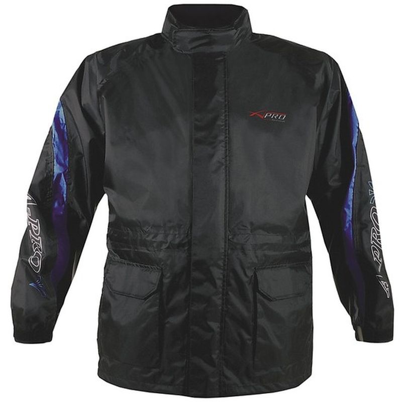 Giacca Antipioggia Moto A-Pro Modello Frog Blu taglia 2XL