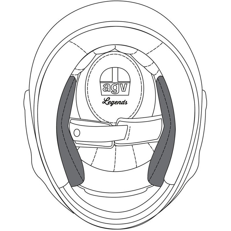 Guanciali Interni Cheek Pads Originali X3000 Taglia 2XL taglia uni